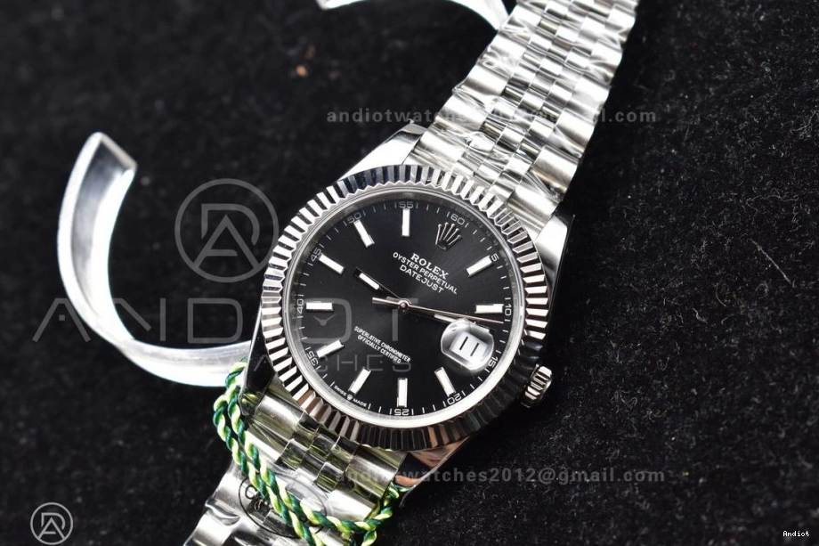 Black 41 Dial DateJust SA 633 126334 Best 904L 1:1 Edition Bracelet WellDesigned DIWF Jubilee Stick Steel on 0822